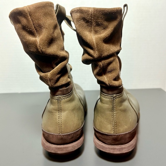 PATAGONIA Addie Peat Brown Leather Suede Boots - Picture 3 of 8